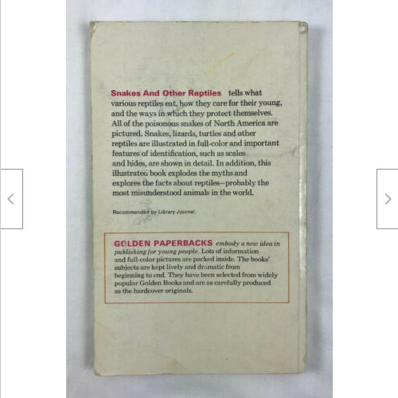 Vtg Snakes & Other Reptiles Golden Pocket Guide 1969 George Fichter - Picture 4 of 7